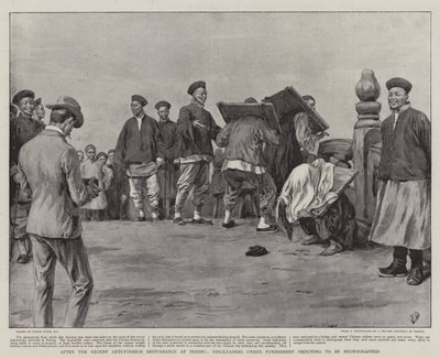 Después del reciente disturbio anti-extranjero en Pekín, cabecillas bajo castigo objetando ser fotografiados de Frank Dadd
